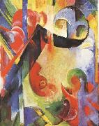 Franz Marc Broken Forms (mk34) oil painting on canvas